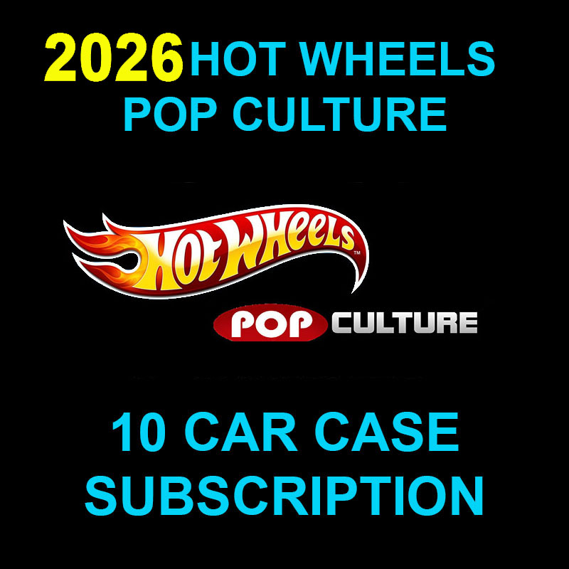 HOT WHEELS 2026 POP CULTURE SEALED CASE 0F 10 SUBSCRIPTION / FREE USA SHIPPING*